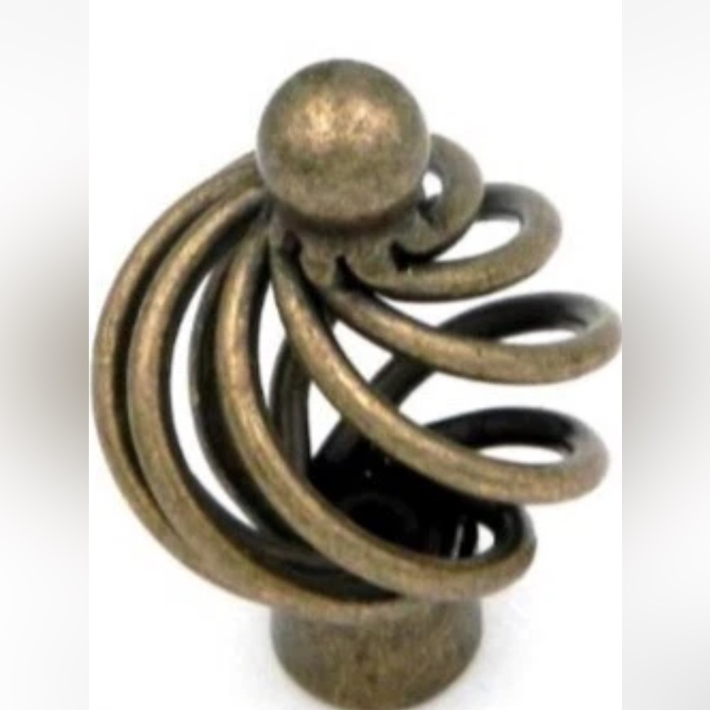 Wrought Brass 16 Birdcage Cabinet Knobs-Pulls Preowned